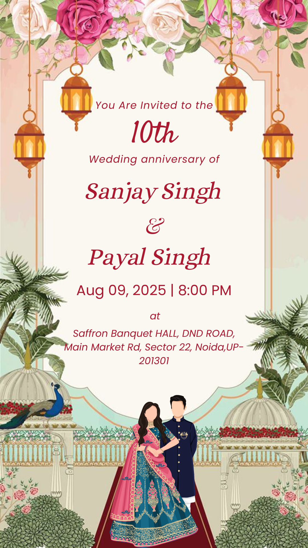 Regal Rose Peacock – Anniversary PDF Hindu