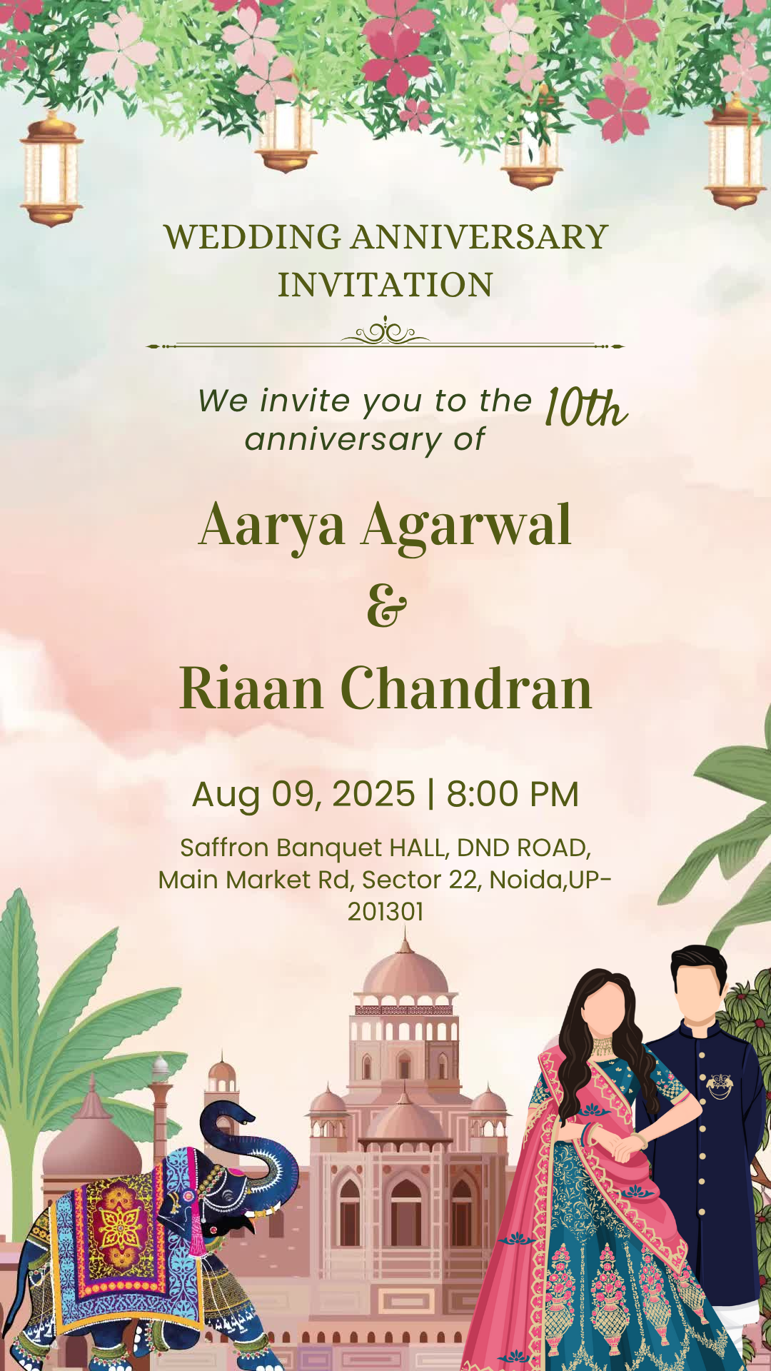 Regal Floral Celebration – Anniversary PDF Hindu