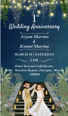 Wedding Anniversary card maker