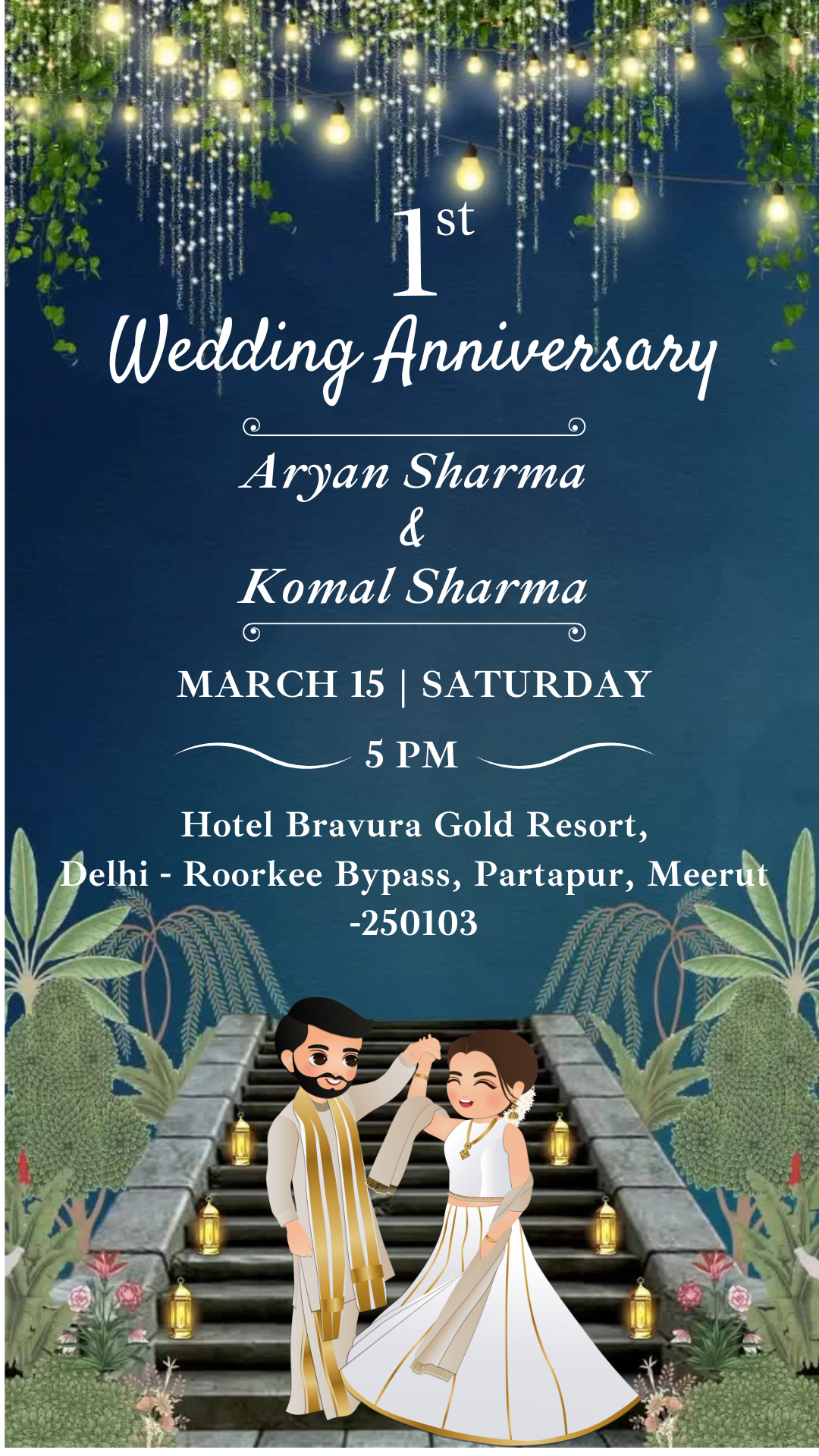 Elegant Fairy Lights – Anniversary PDF Hindu
