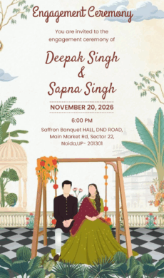 Engagement ceremony Card maker and video