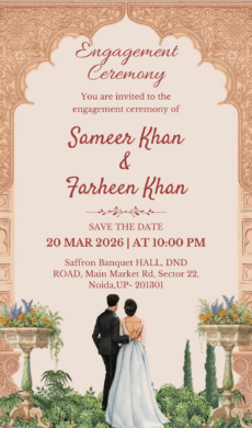 Engagement ceremony Card maker