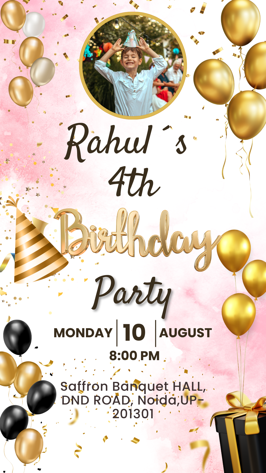 Fourth Birthday Joy – Birthday PDF Boys