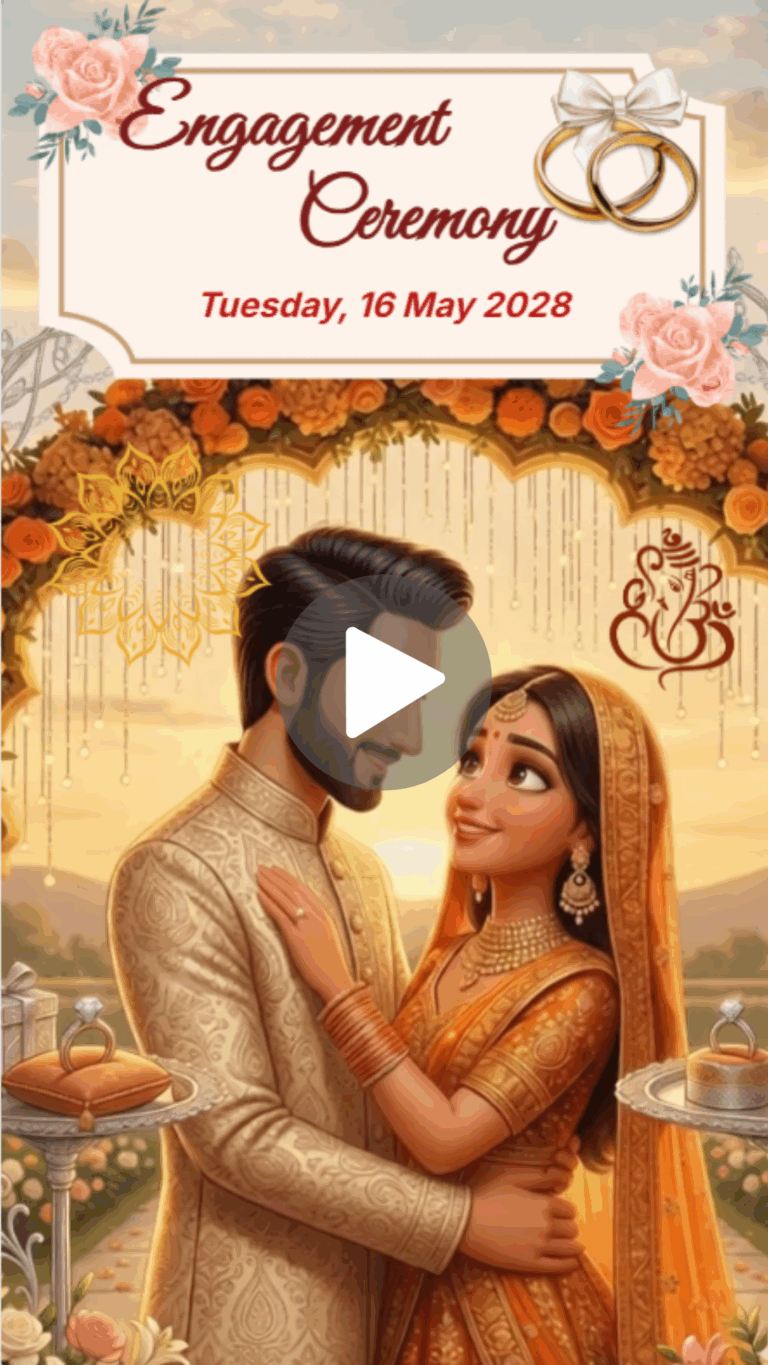 Elegant Royal Couple – Engagement Video