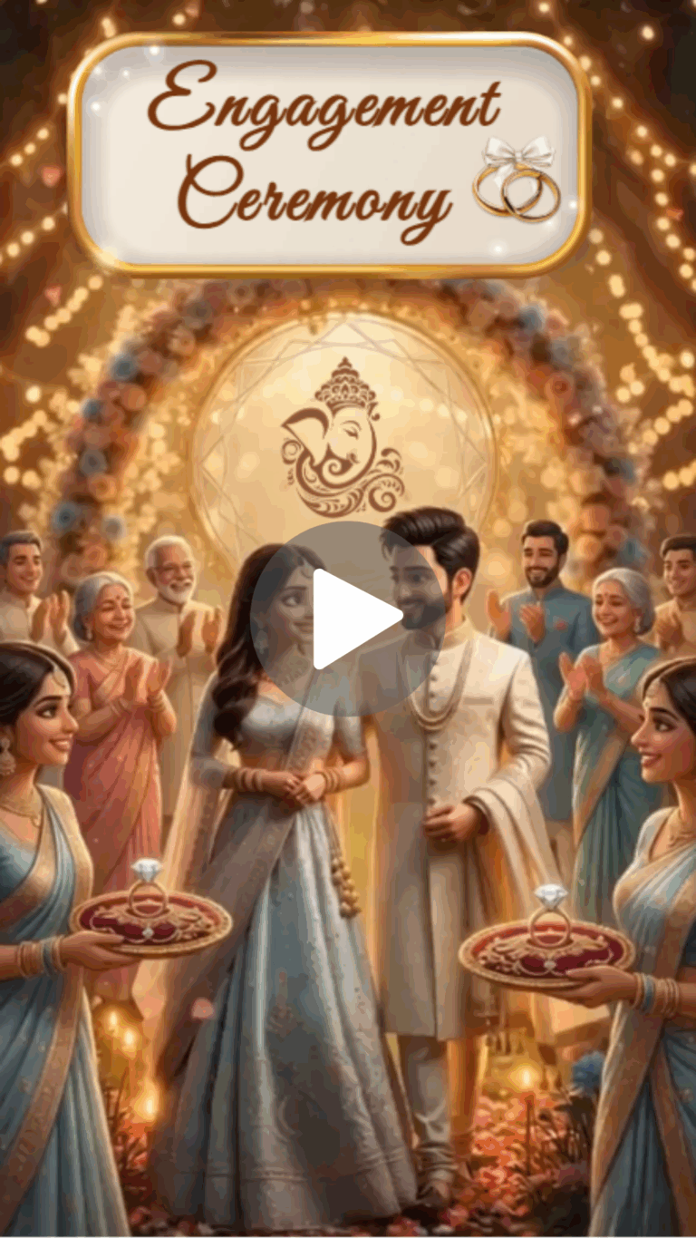 Elegant Ganesh Blessing – Engagement Video