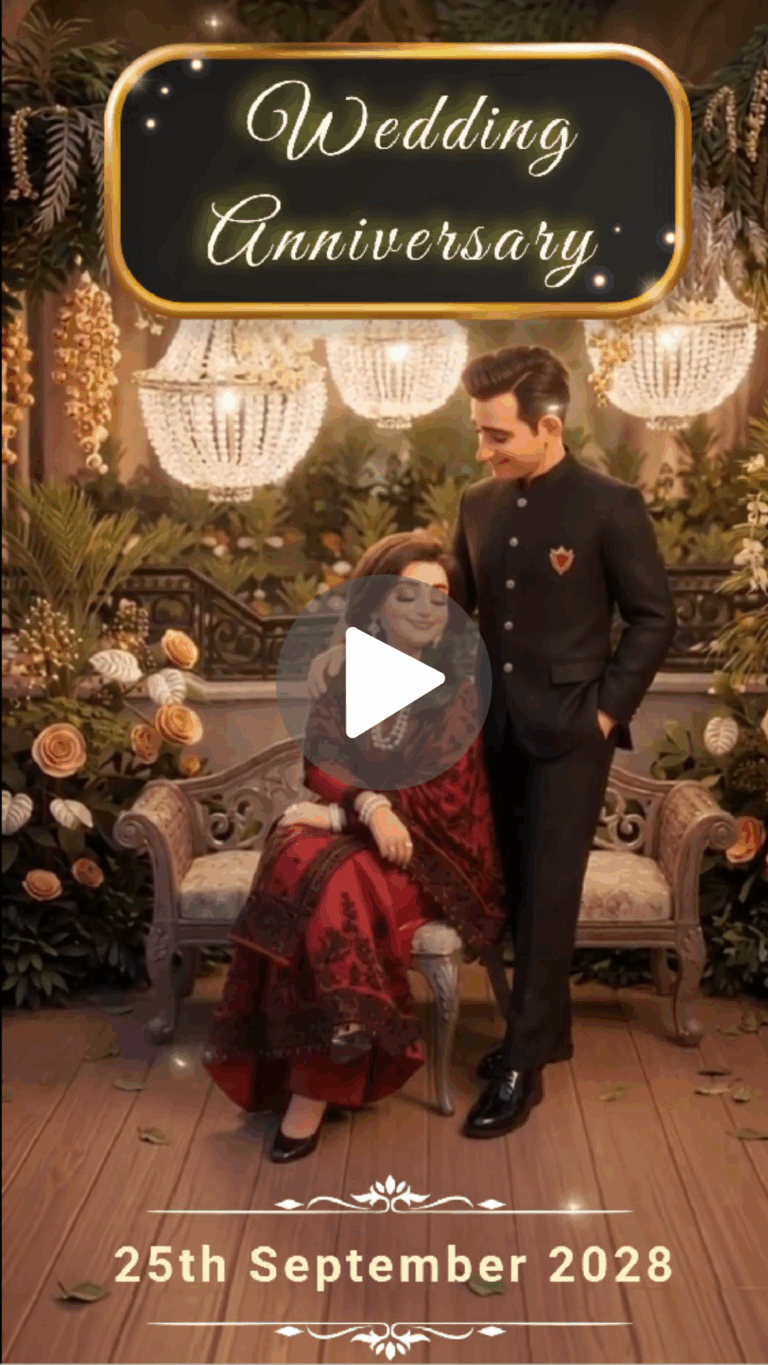 Royal Couple Candlelight – Anniversary Video