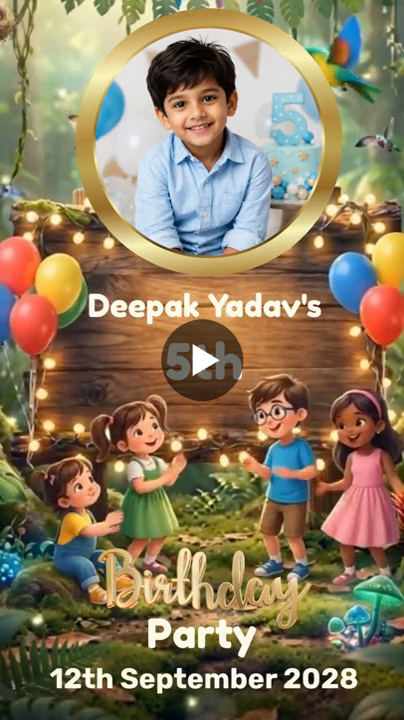 Joyful Balloon Celebration – Birthday Video Kids