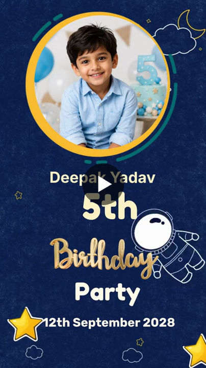 Cosmic Adventure – Birthday Video Kids