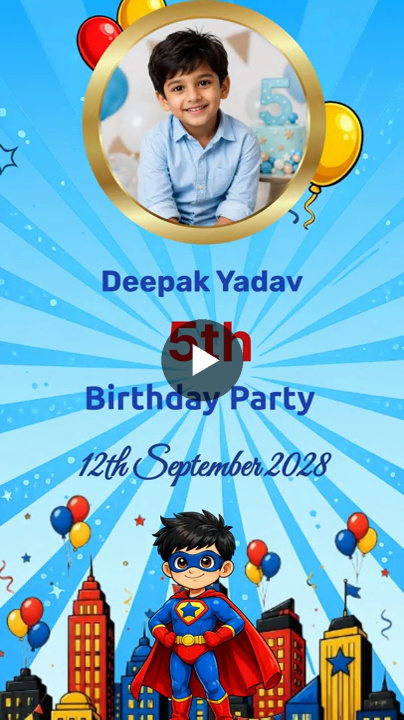 Superhero Adventure – Birthday Video Kids