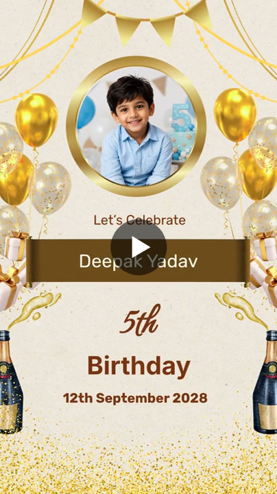 Golden Celebration – Birthday Video Girls