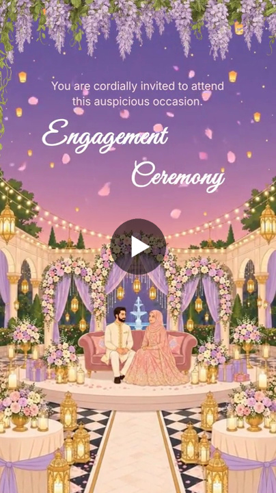 Royal Maroon Floral – Engagement Video