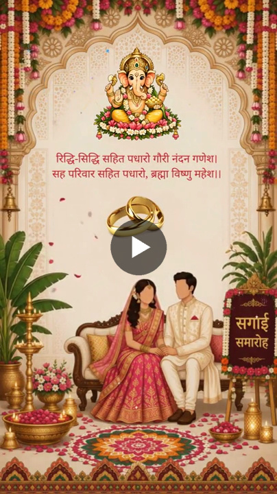 Ganesh Blessing – Engagement Video