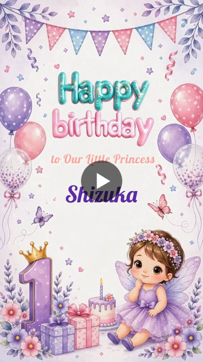 1st Birthday Charming fairy tales – Birthday Video