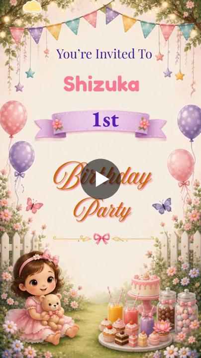 Girl Blessing Party – Birthday Video