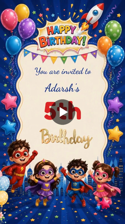 Adventure Hero Theme – Birthday Video