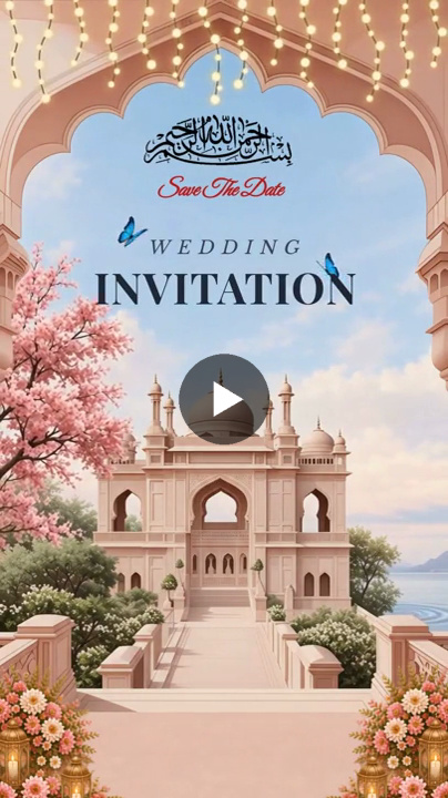 Mughal Arch Royal Theme Save the Date – Wedding Video