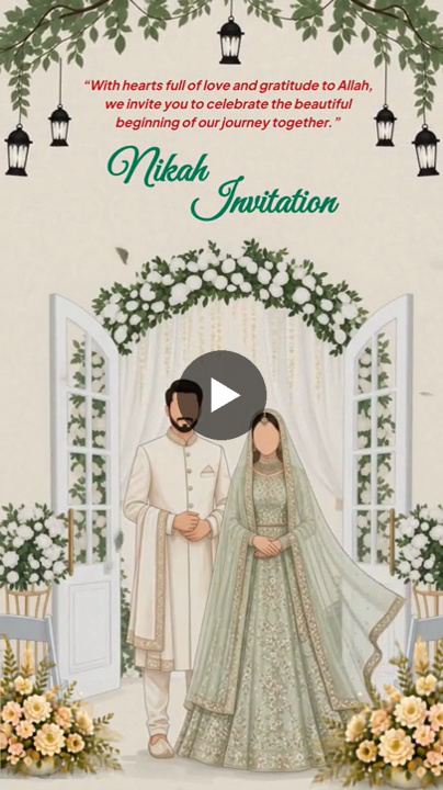 Serence Nikah Invitation – Wedding Video