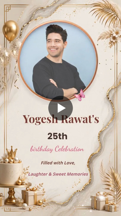 Elegant Golden Theme – Birthday Video